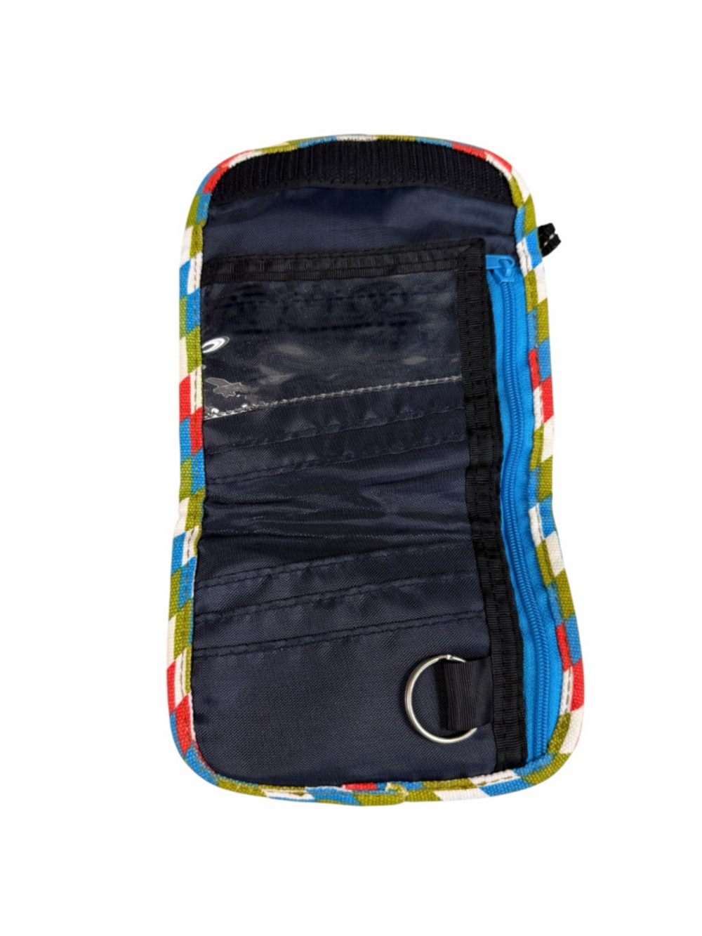 KAVU Canvas Wallet Trifold Geometric Pattern Cotton Card Holder Organizer - Picture 3 of 6
